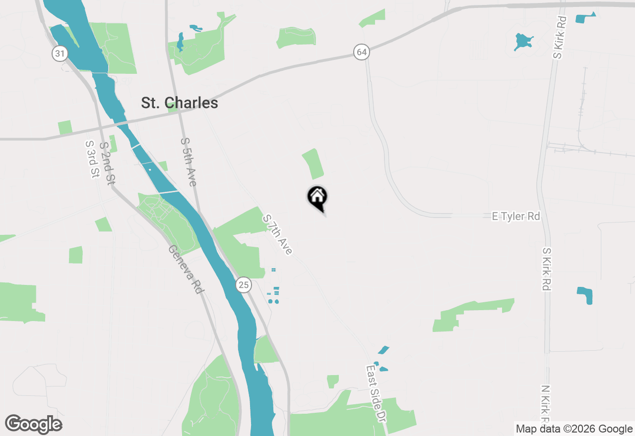 Map of 1120 S 12th Avenue, St. Charles, IL 60174