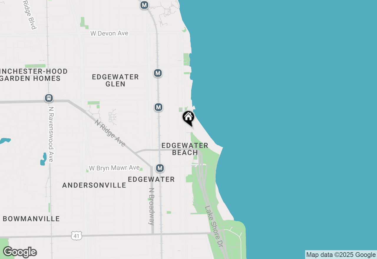 Map of 5801 N Sheridan Road #15C, Chicago, IL 60660