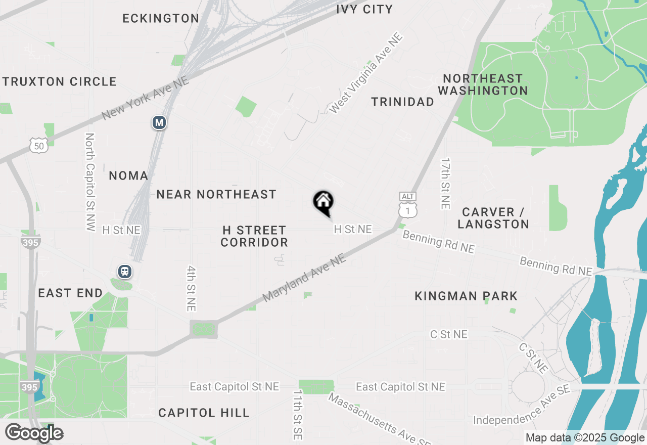 Map of 1223 Wylie Street Ne, Washington, DC 20002