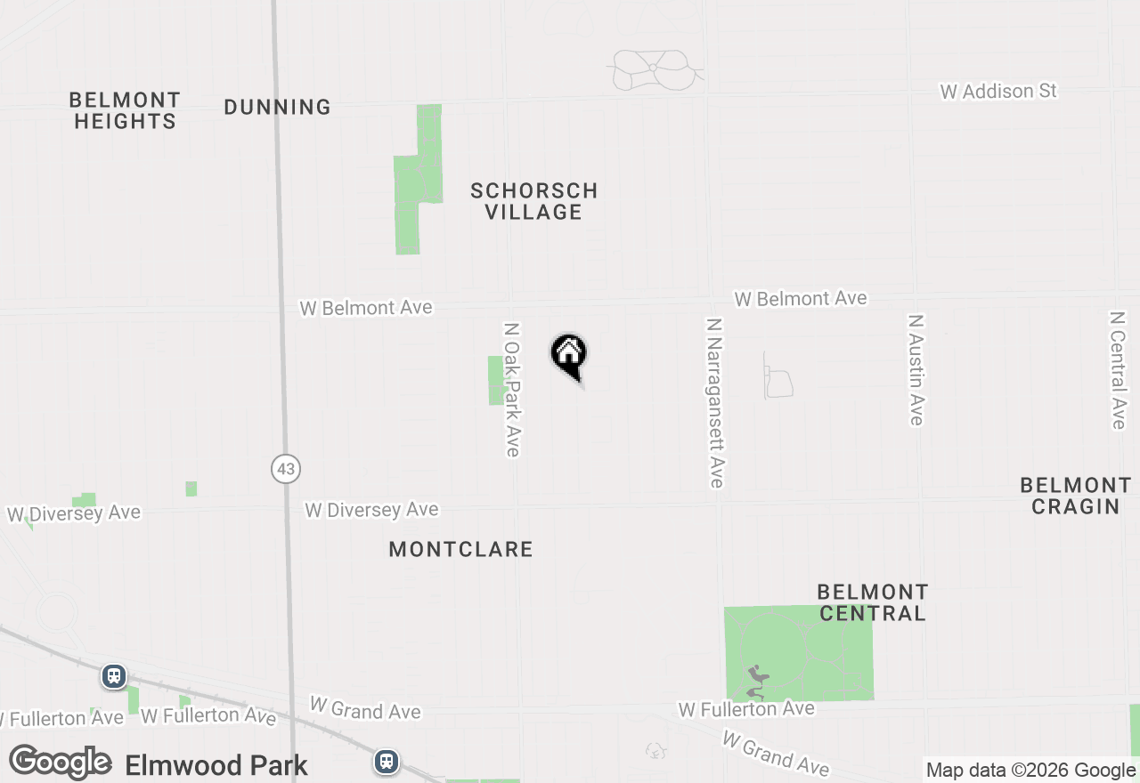 Map of 3015 N Normandy Avenue, Chicago, IL 60634