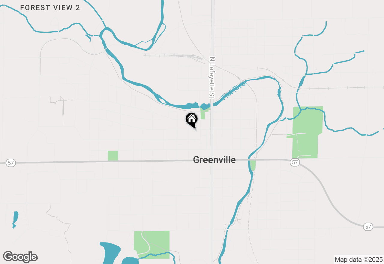 Map of 215 W Grove Street, Greenville, MI 48838