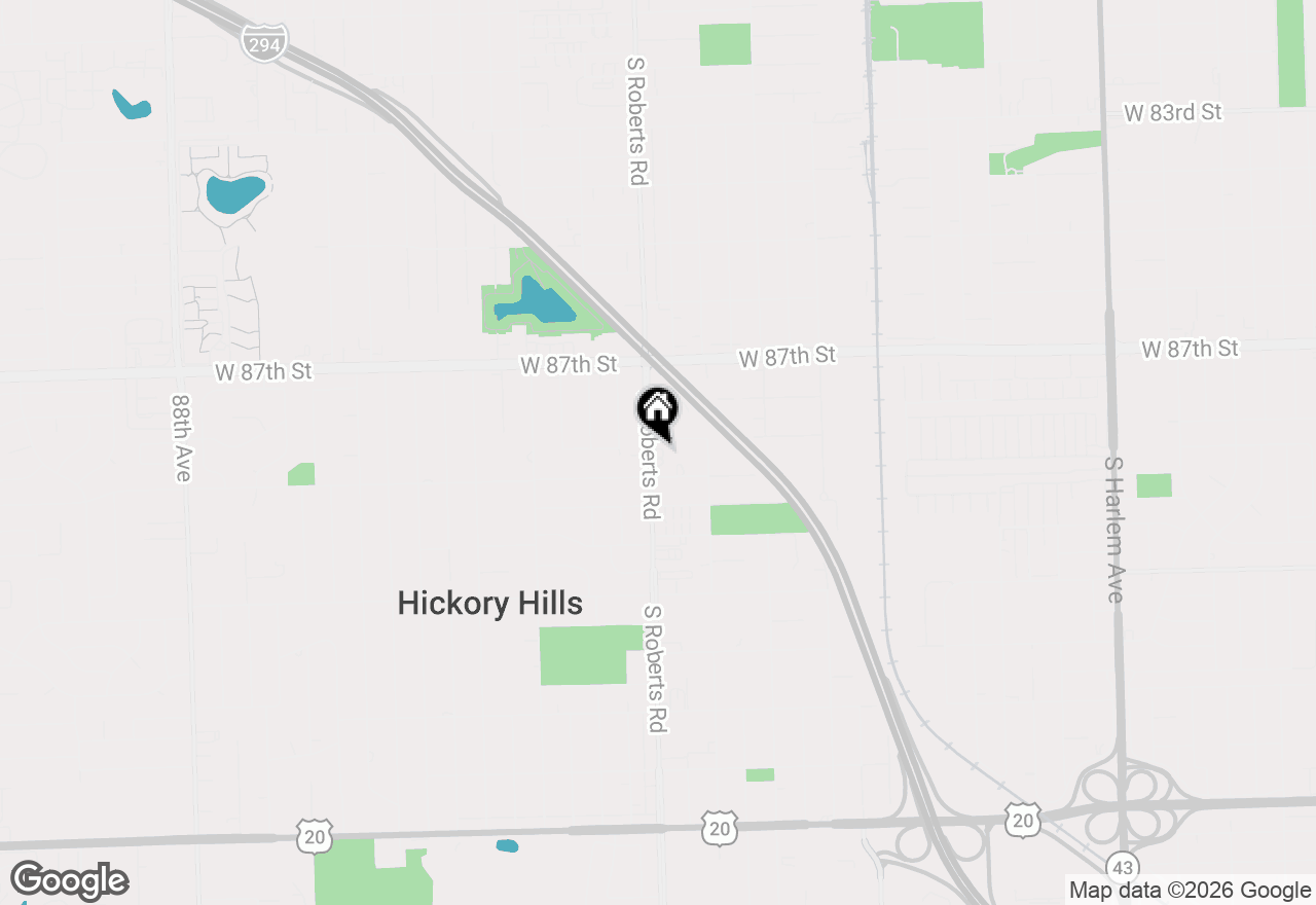 Map of 8817 S Roberts Road #11, Hickory Hills, IL 60457