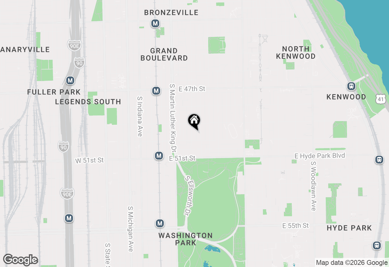 Map of 4935 S Vincennes Avenue #2S, Chicago, IL 60615