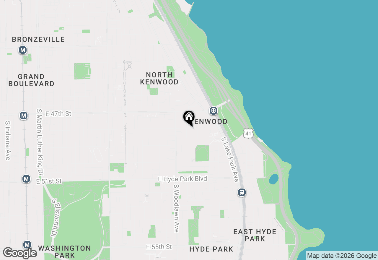 Map of 4801 S Kimbark Avenue, Chicago, IL 60615