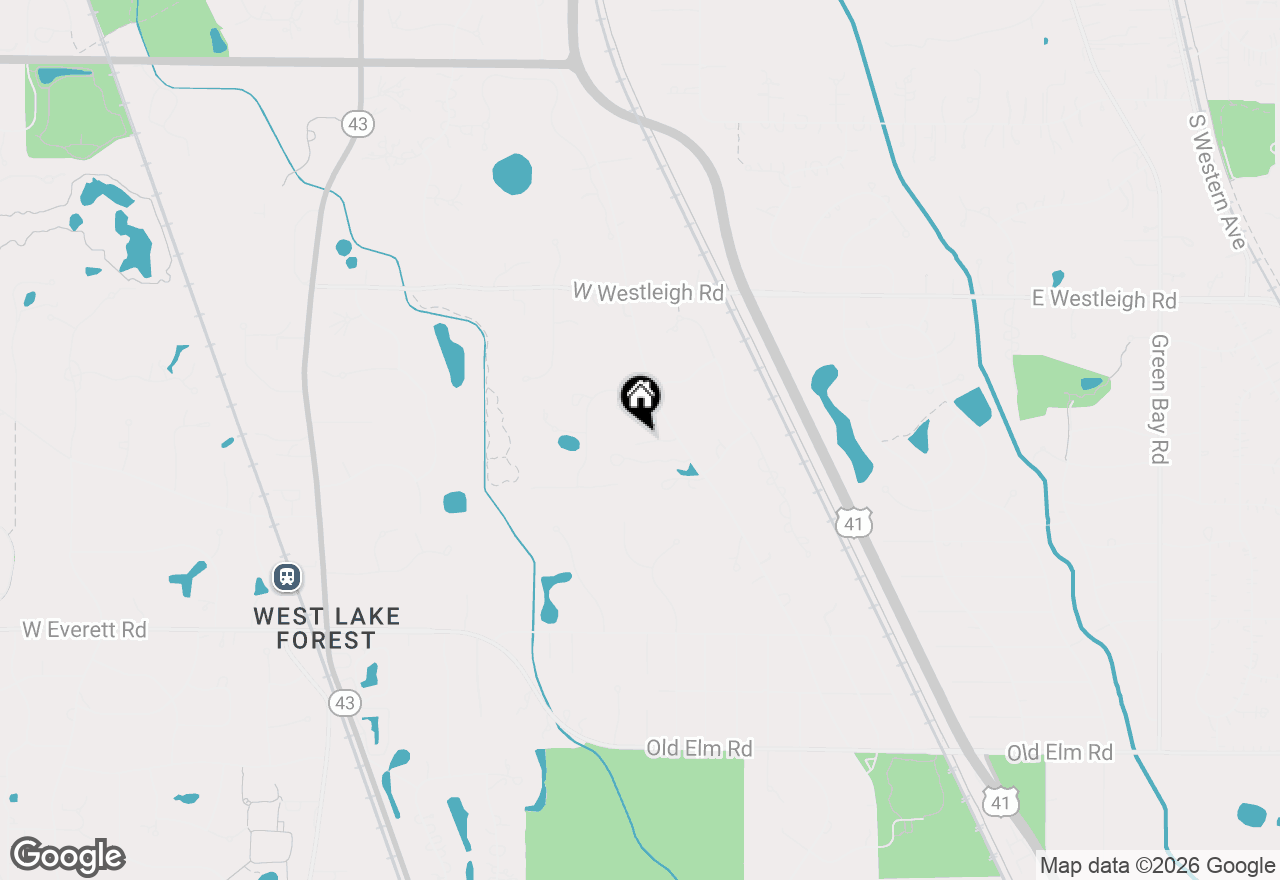 Map of 690 S Ridge Road, Lake Forest, IL 60045