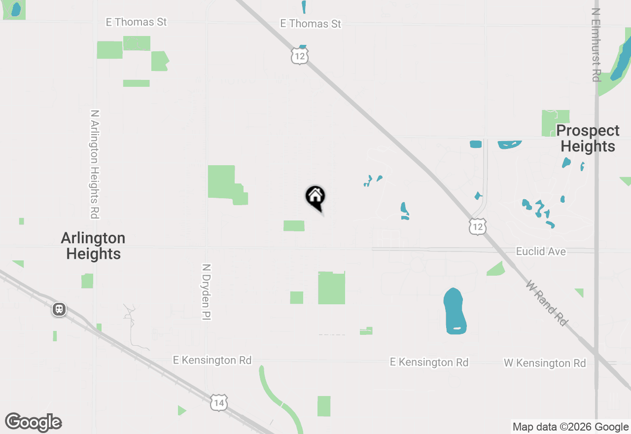 Map of 703 N Gibbons Avenue, Arlington Heights, IL 60004