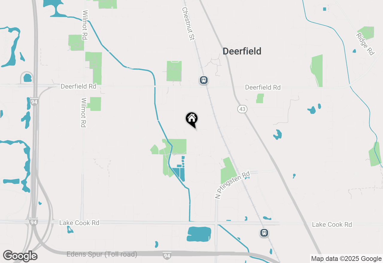 Map of 943 Brookside Lane, Deerfield, IL 60015