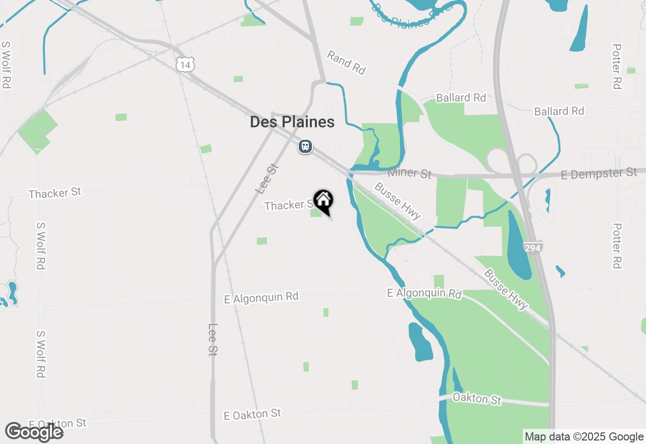 Map of 1595 Ashland Avenue #304, Des Plaines, IL 60016