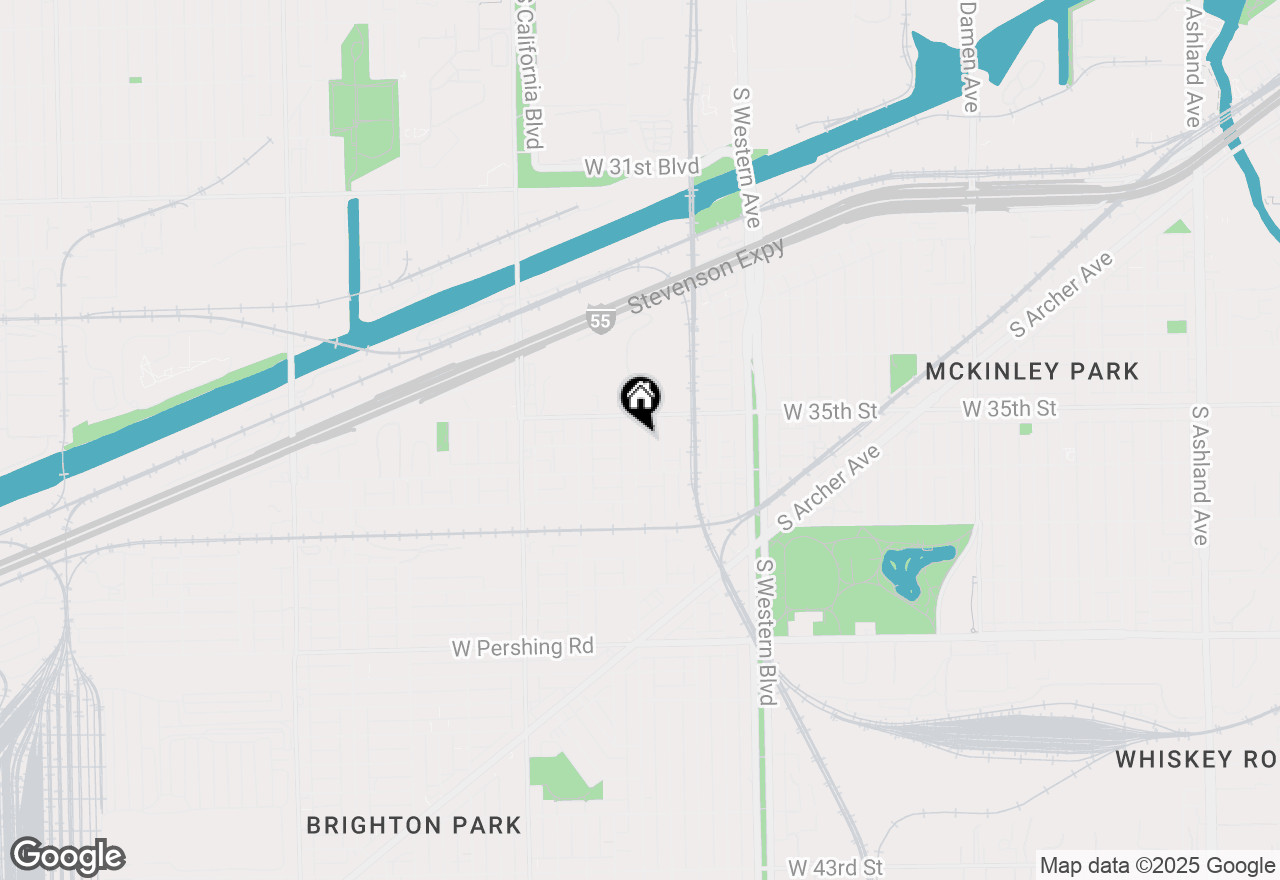 Map of 3527 S Rockwell Street, Chicago, IL 60632