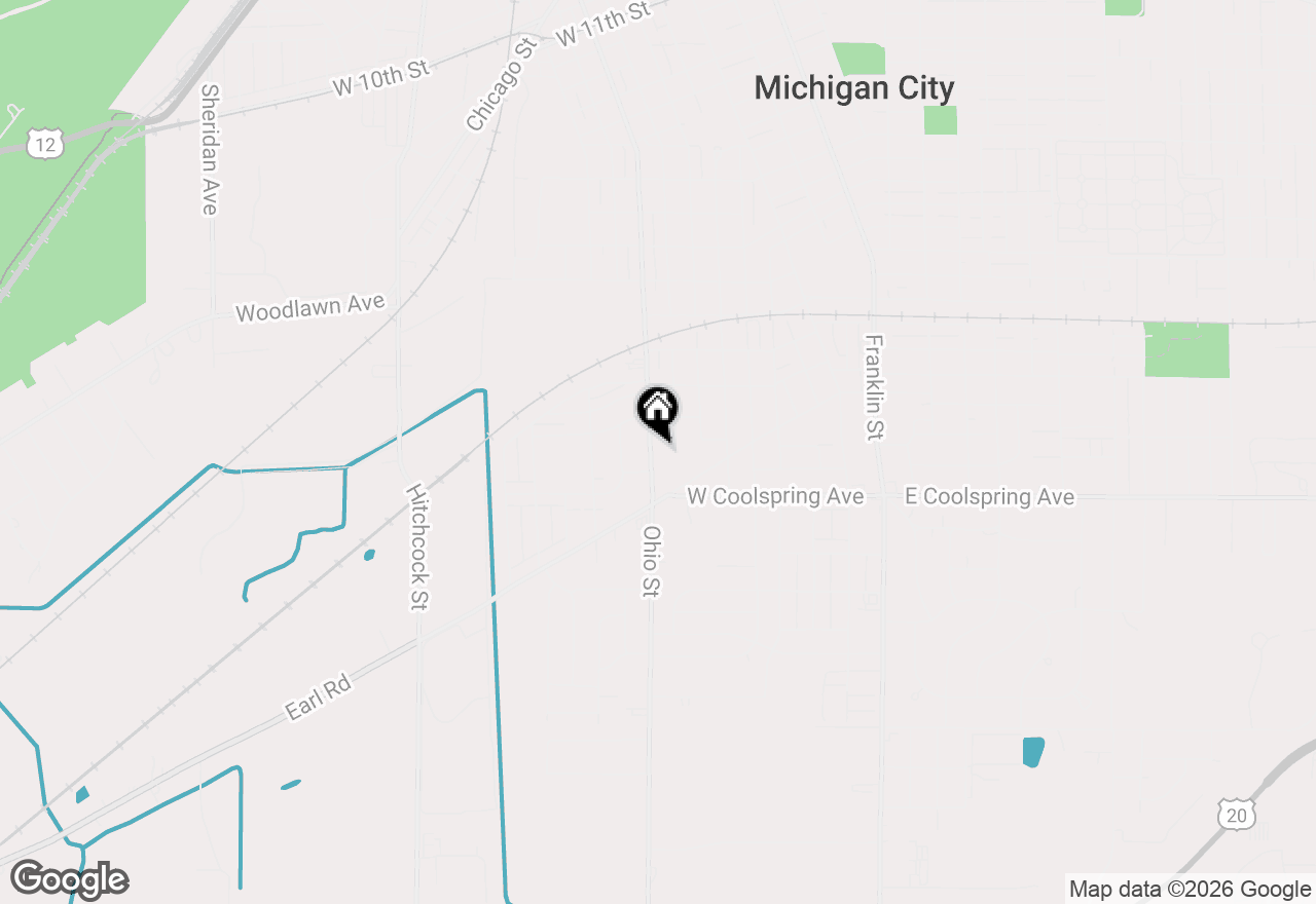 Map of 2532 Ohio Street, Michigan City, IN 46360