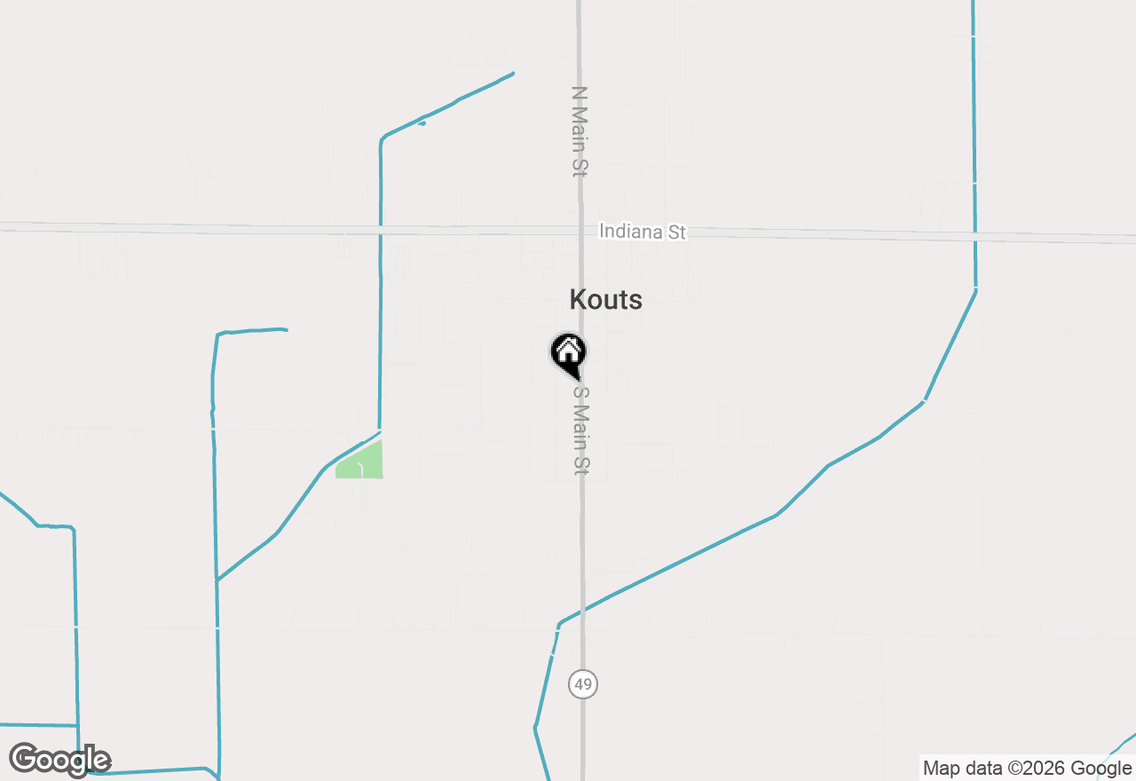 Map of 708 S Main Street, Kouts, IN 46347