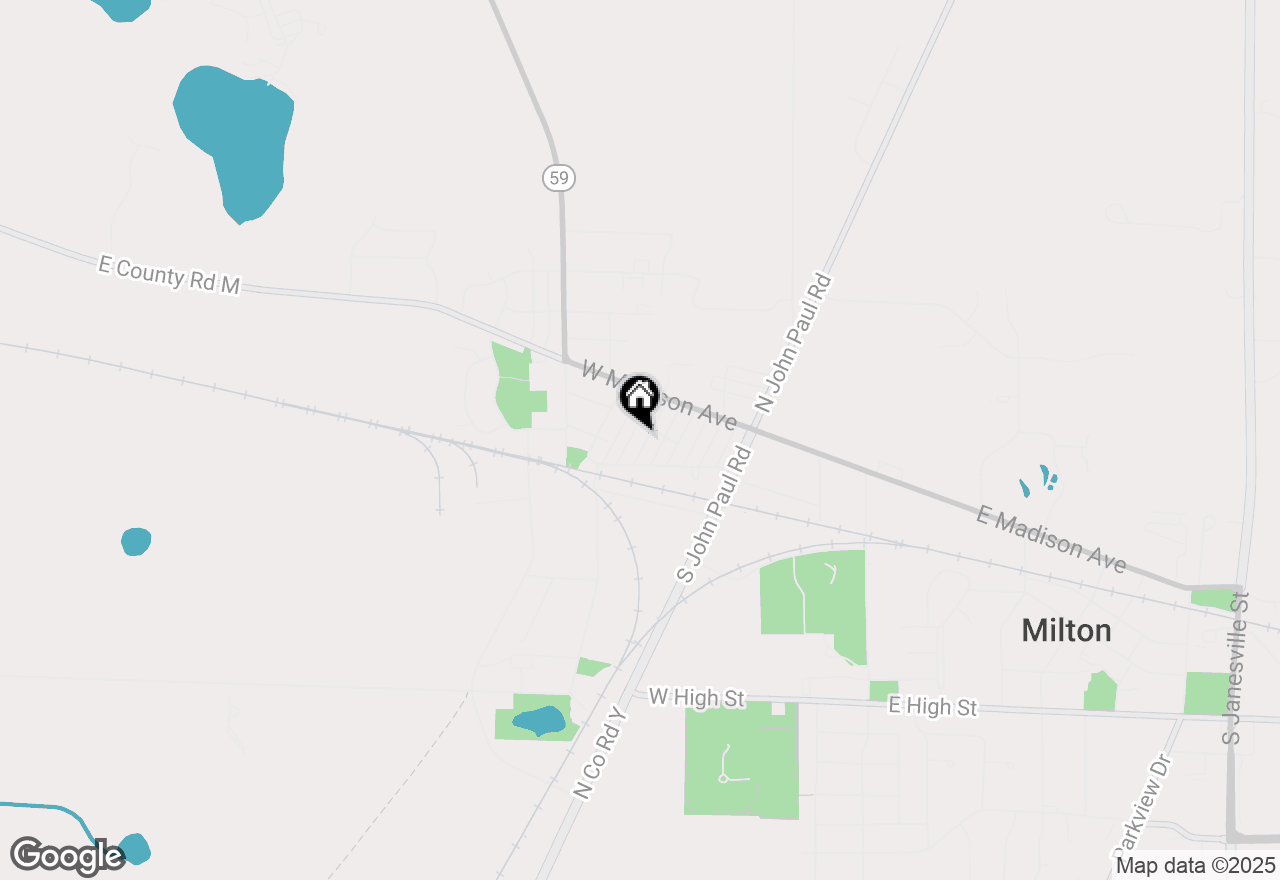 Map of 115 1st Street, Milton, WI 53563