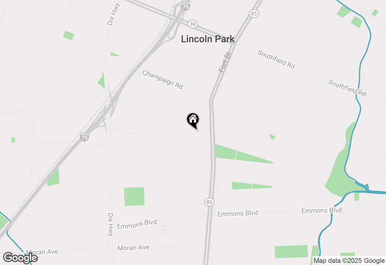 Map of 1392 Capitol Avenue, Lincoln Park, MI 48146