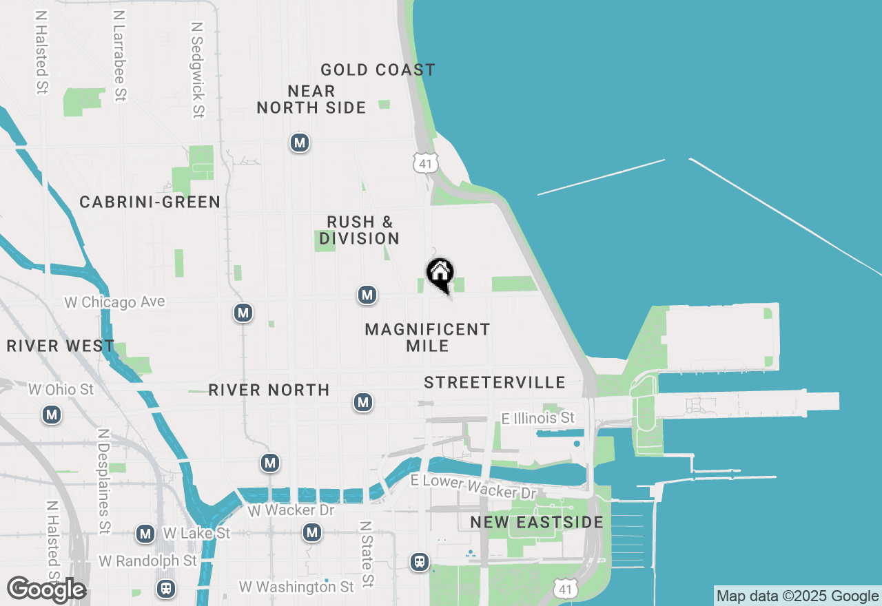 Map of 161 E Chicago Avenue #54A, Chicago, IL 60611