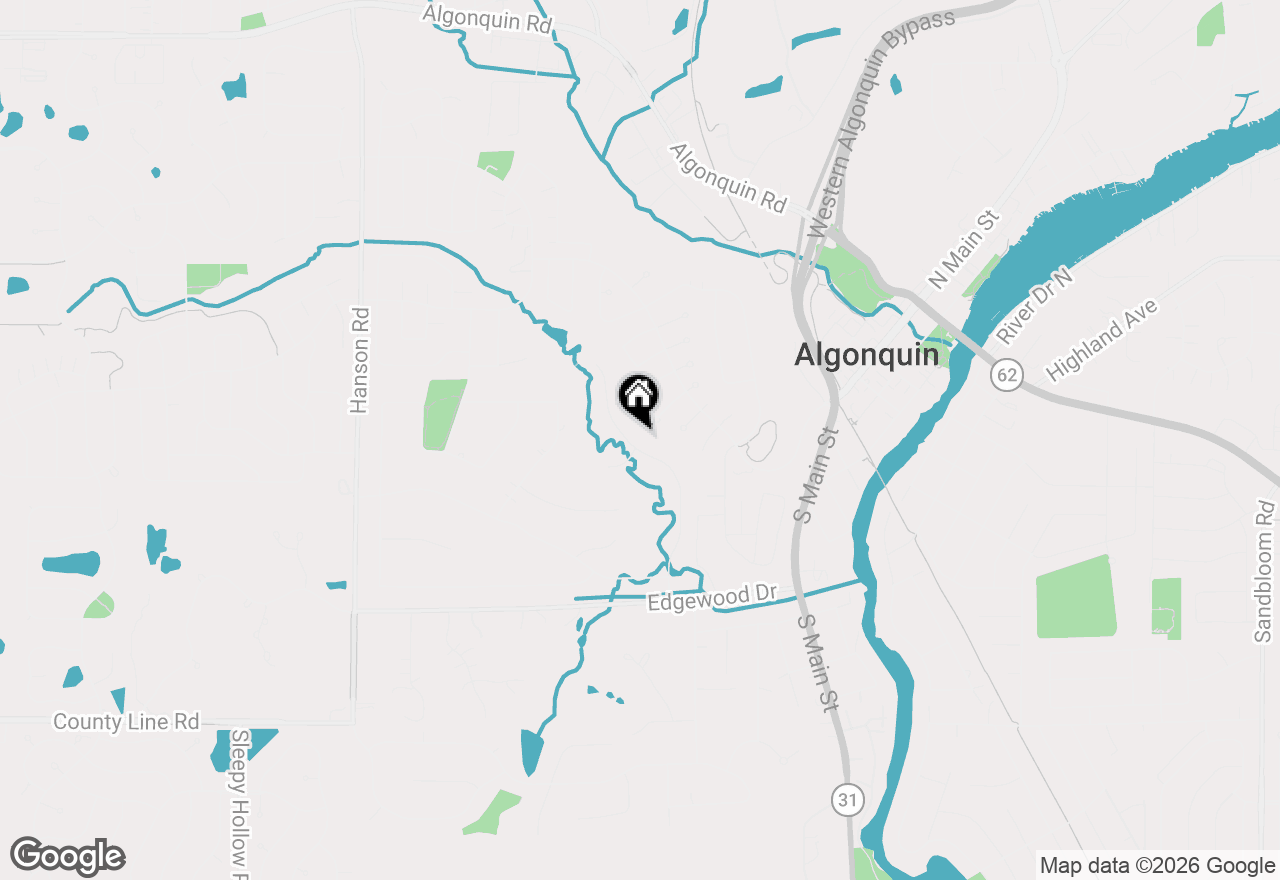 Map of 615 Harper Drive, Algonquin, IL 60102