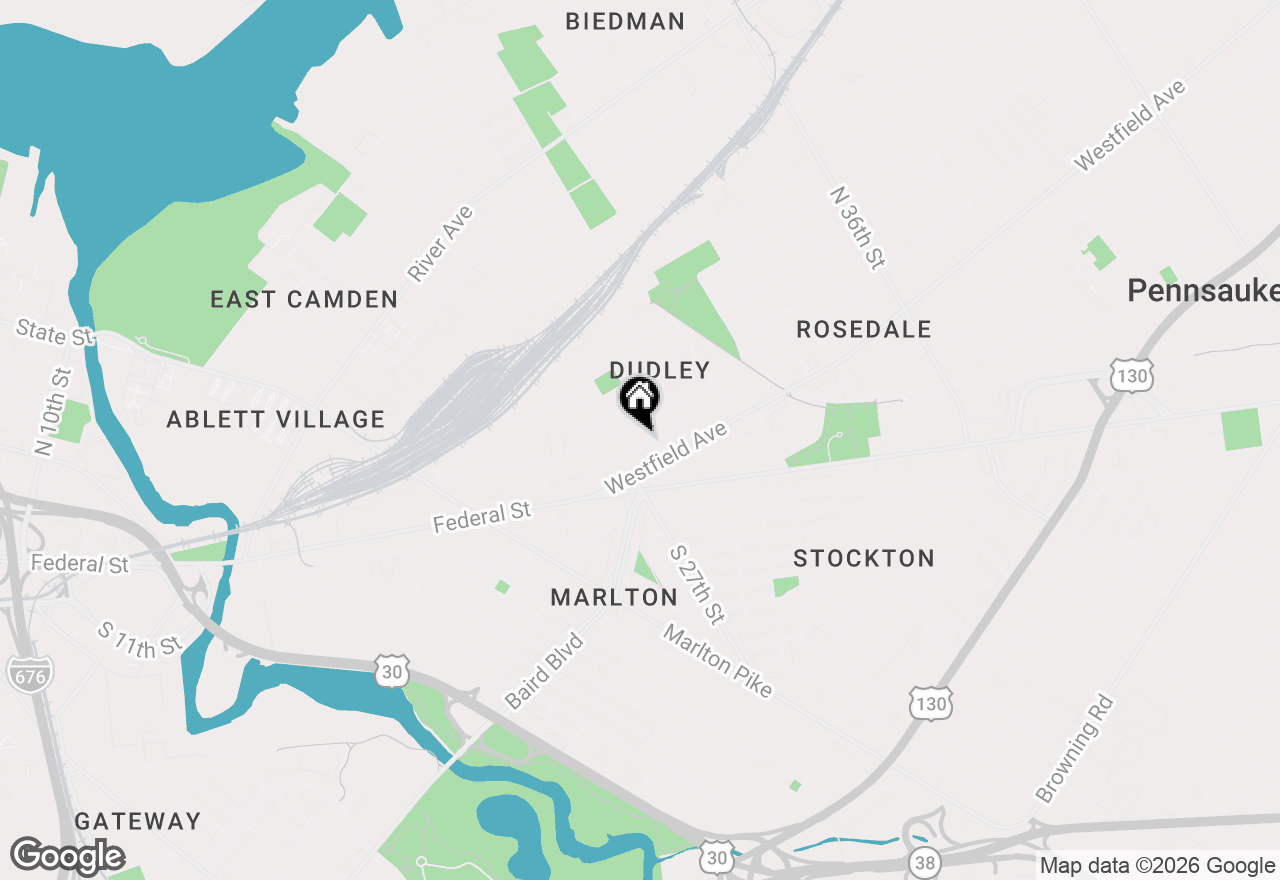 Map of 2725 Cramer Street, Camden, NJ 08105