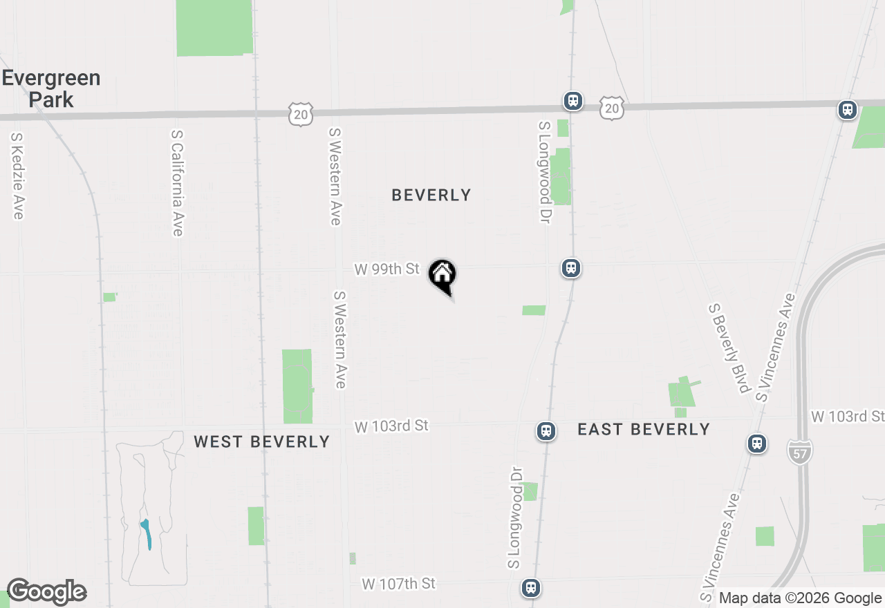 Map of 9955 S Hamilton Avenue, Chicago, IL 60643