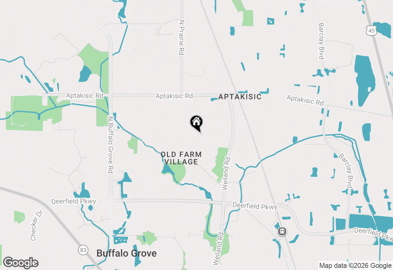Map of 1412 Village Court, Buffalo Grove, IL 60089
