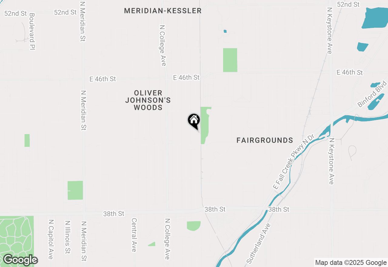 Map of 4242 Winthrop Avenue, Indianapolis, IN 46205