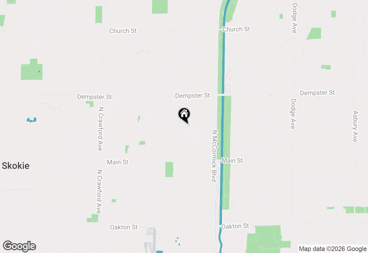 Map of 8601 Saint Louis Avenue, Skokie, IL 60076