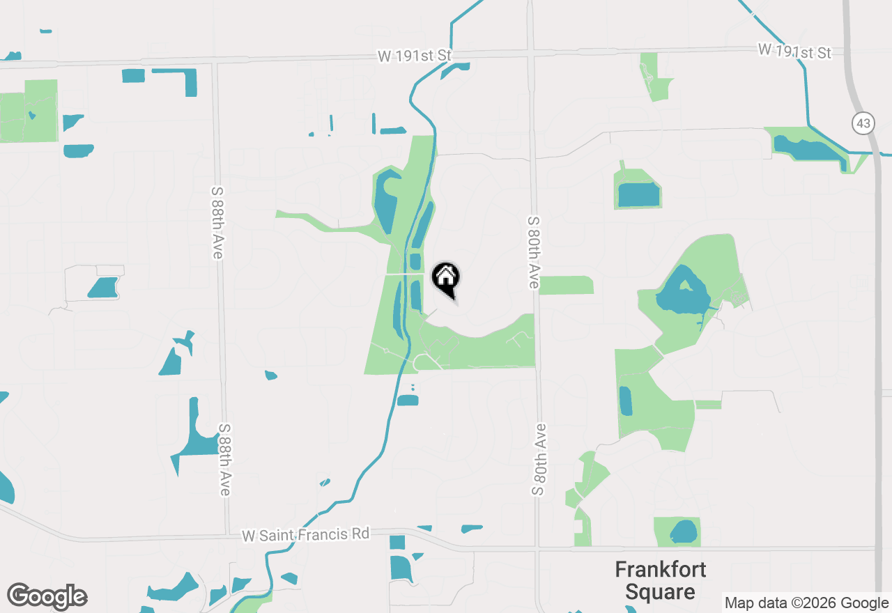 Map of 19731 Edgebrook Lane, Tinley Park, IL 60487