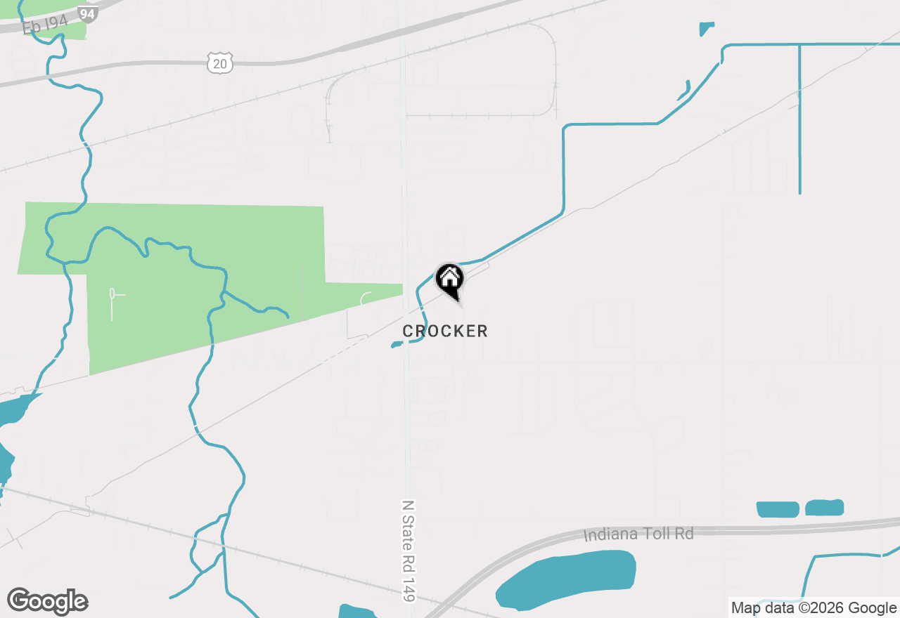 Map of 1717 Crocker Street, Chesterton, IN 46304