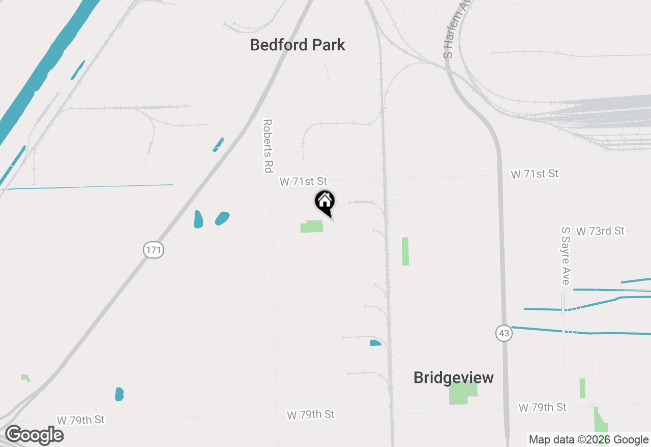 Map of 7214 S 78th Avenue, Bridgeview, IL 60455