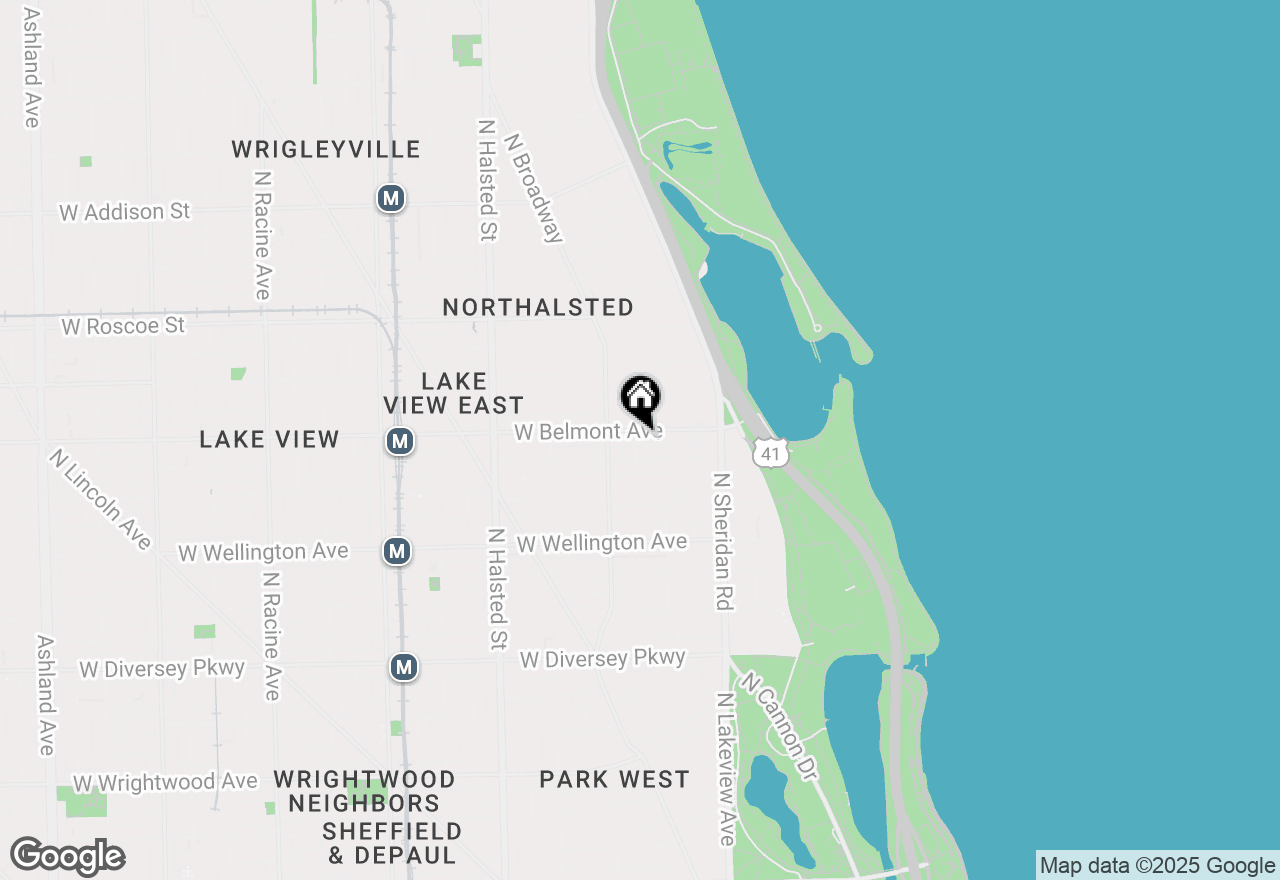 Map of 523 W Belmont Avenue #2E, Chicago, IL 60657