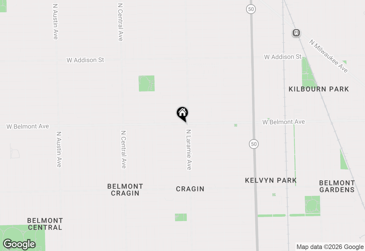 Map of 5221 W Belmont Avenue #2R, Chicago, IL 60641