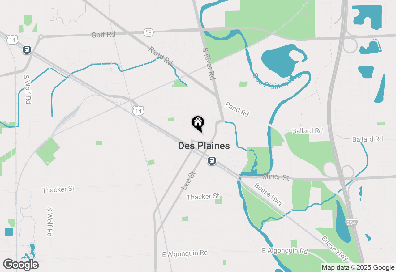 Map of 1433 Perry Street #305, Des Plaines, IL 60016