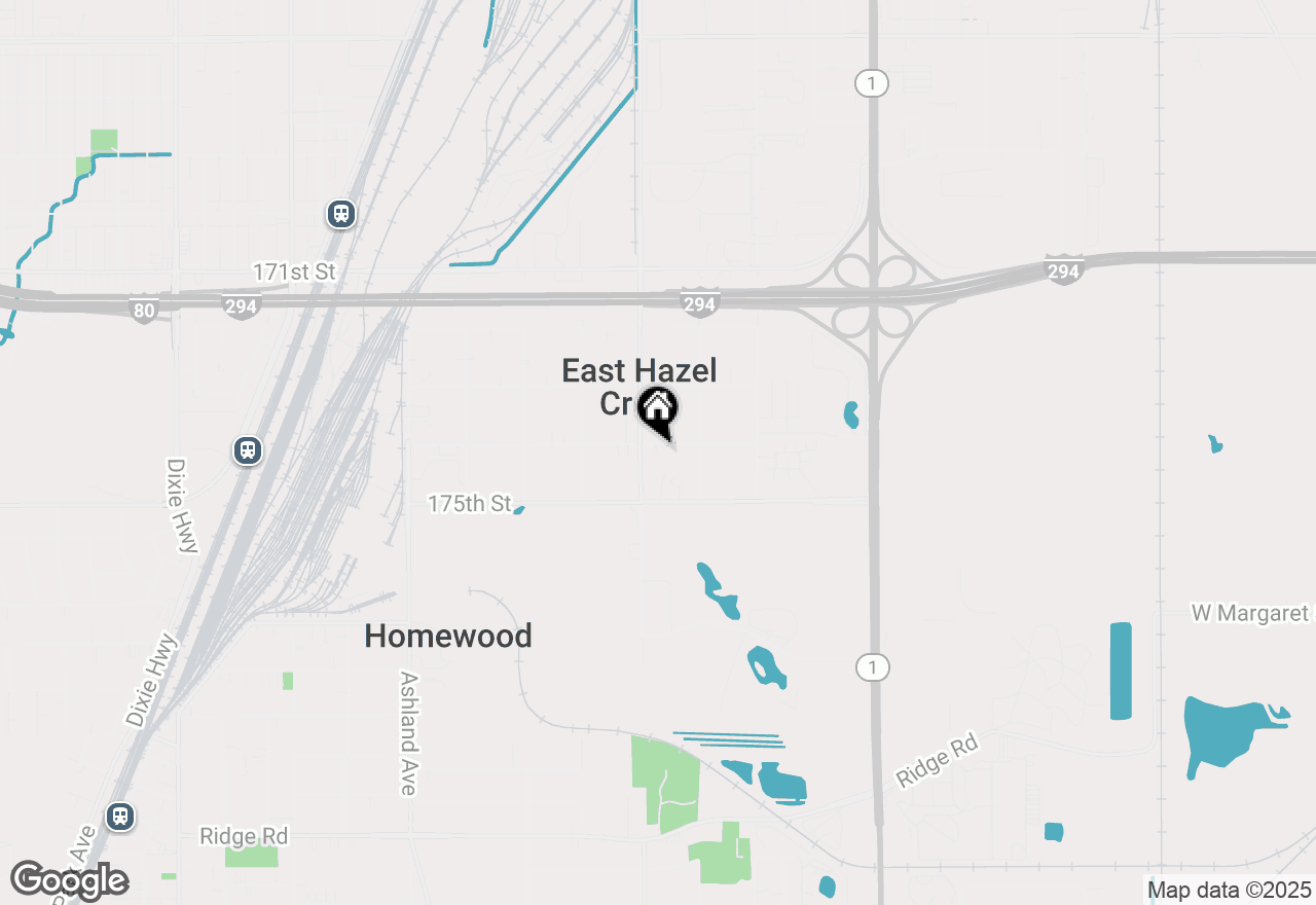 Map of 1121 174th Street, East Hazel Crest, IL 60429