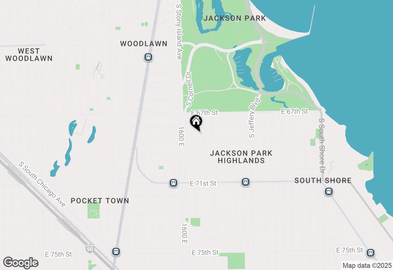 Map of 6812 S East End Avenue #1, Chicago, IL 60649