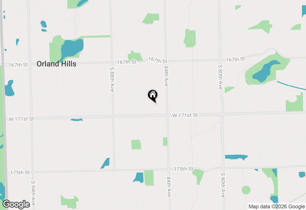 Map of 17025 Creekside Avenue, Tinley Park, IL 60487
