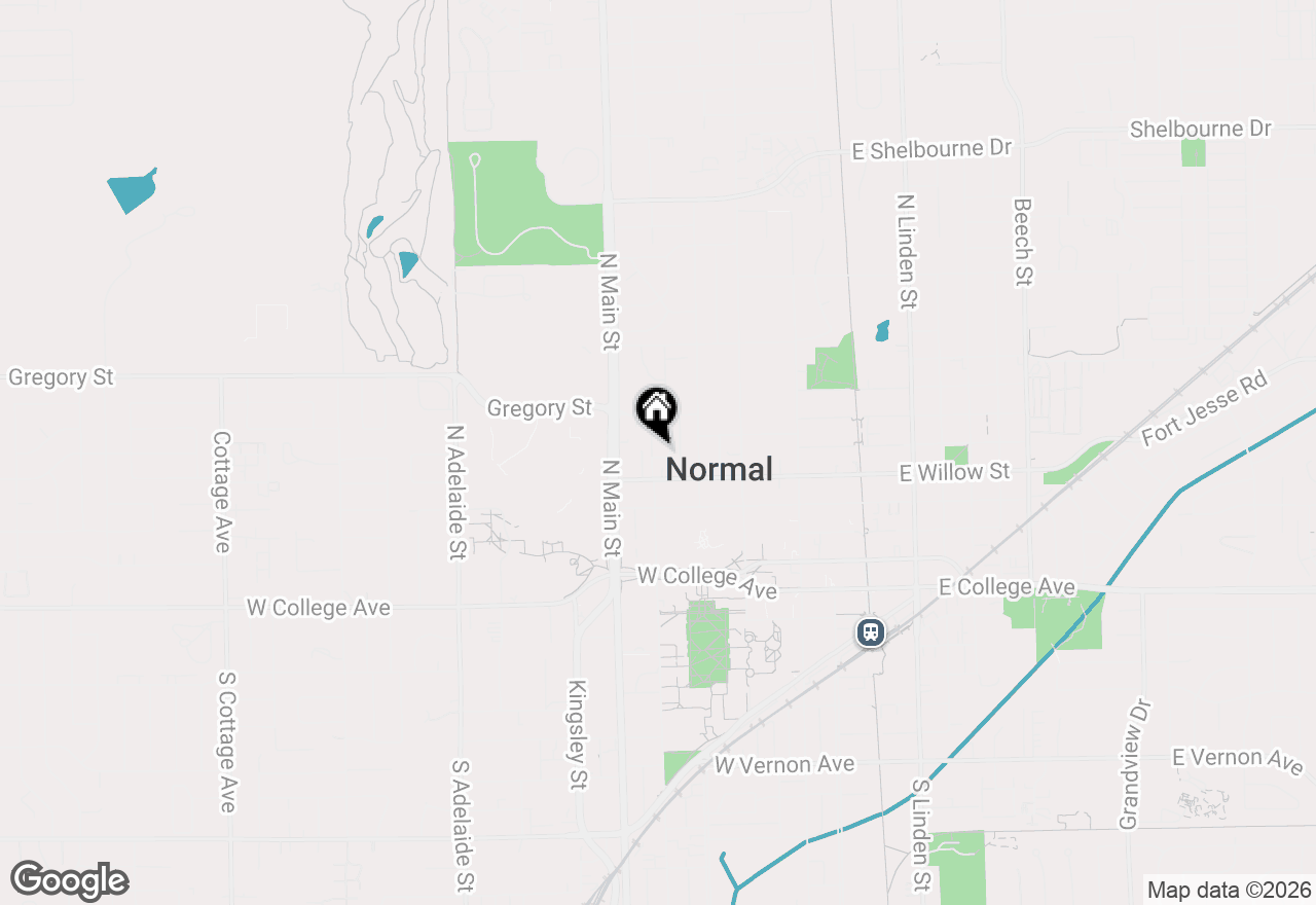 Map of 8 University Court, Normal, IL 61761