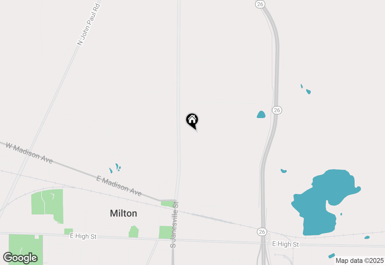 Map of 964 Journey Hills Road, Milton, WI 53563