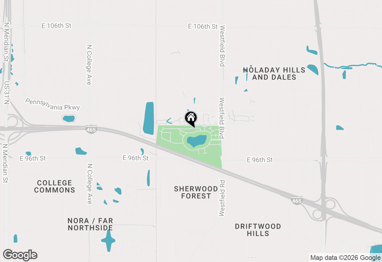Map of 1463 Shadow Ridge Road, Carmel, IN 46280