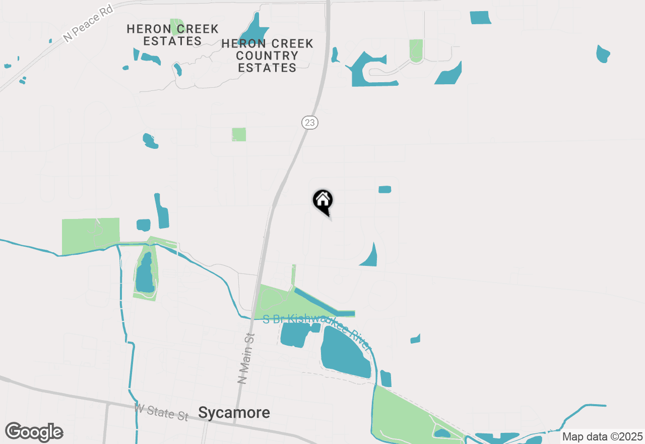 Map of 1160 Penny Lane, Sycamore, IL 60178