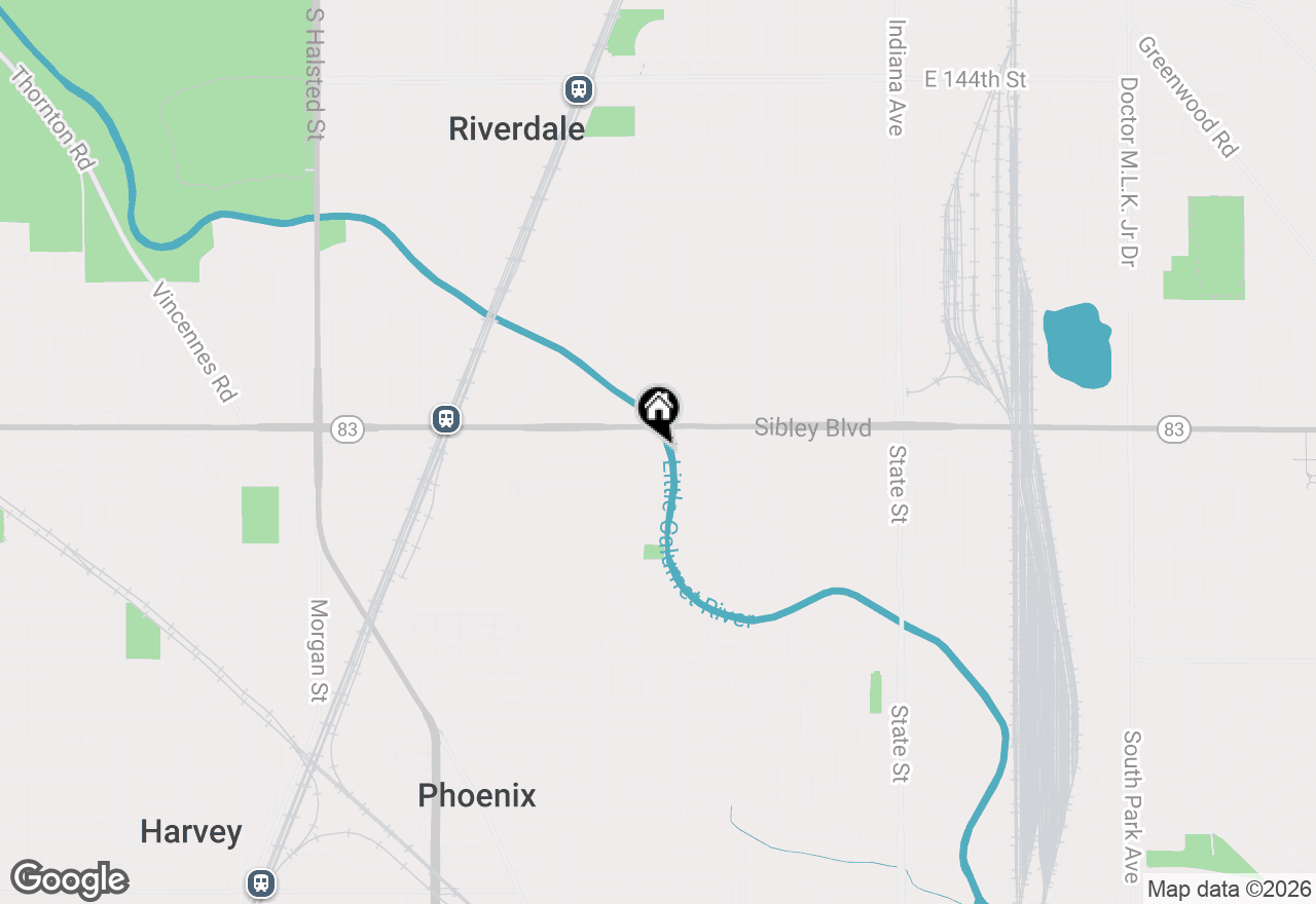 Map of 14727 Riverside Drive, South Holland, IL 60473