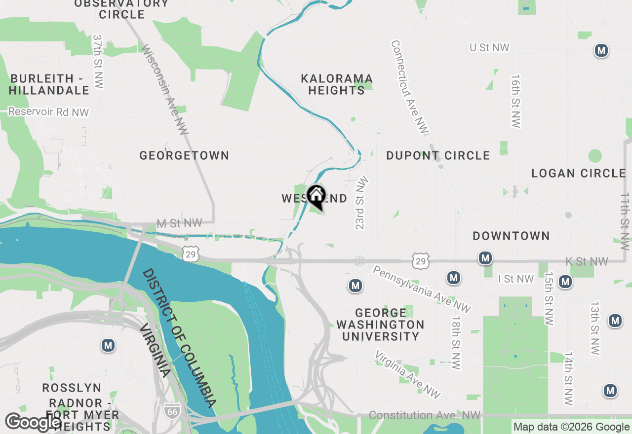Map of 2501 M Street Nw #205, Washington, DC 20037