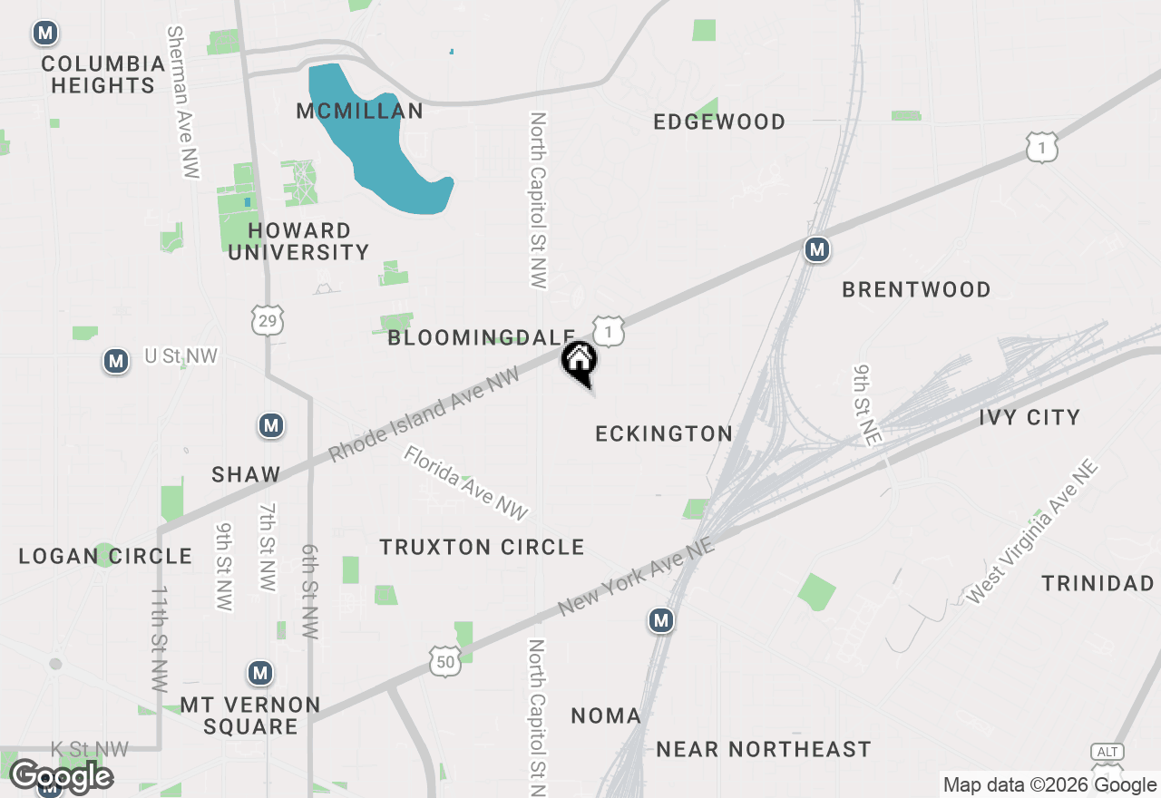 Map of 47 T Street Ne, Washington, DC 20002