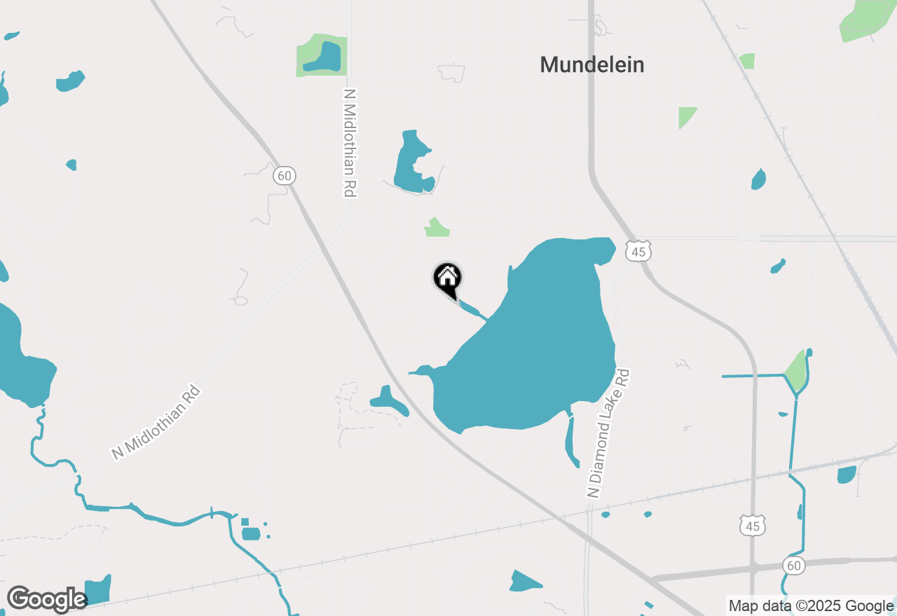 Map of 26821 N Oakdale Lane, Mundelein, IL 60060