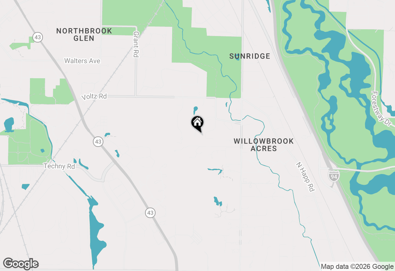Map of 677 Driftwood Lane, Northbrook, IL 60062