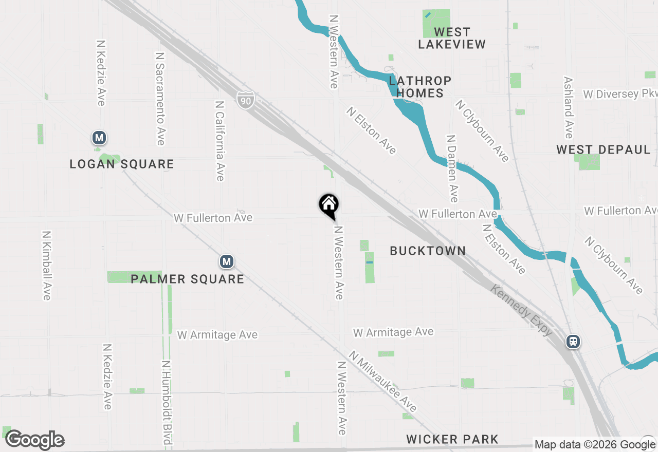 Map of 2418 W Medill Avenue #2, Chicago, IL 60647