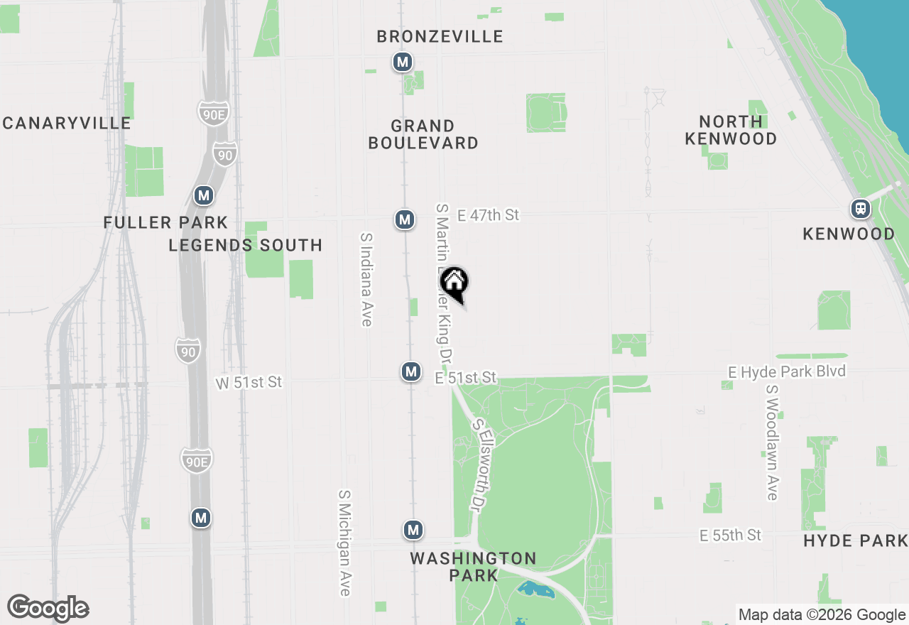 Map of 4921 S King Drive #1S, Chicago, IL 60615