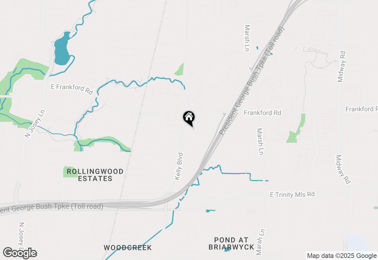 Map of 3116 Harbinger Lane, Dallas, TX 75287