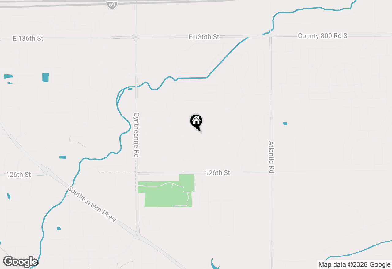 Map of 16179 Oliver Street, Fishers, IN 46037