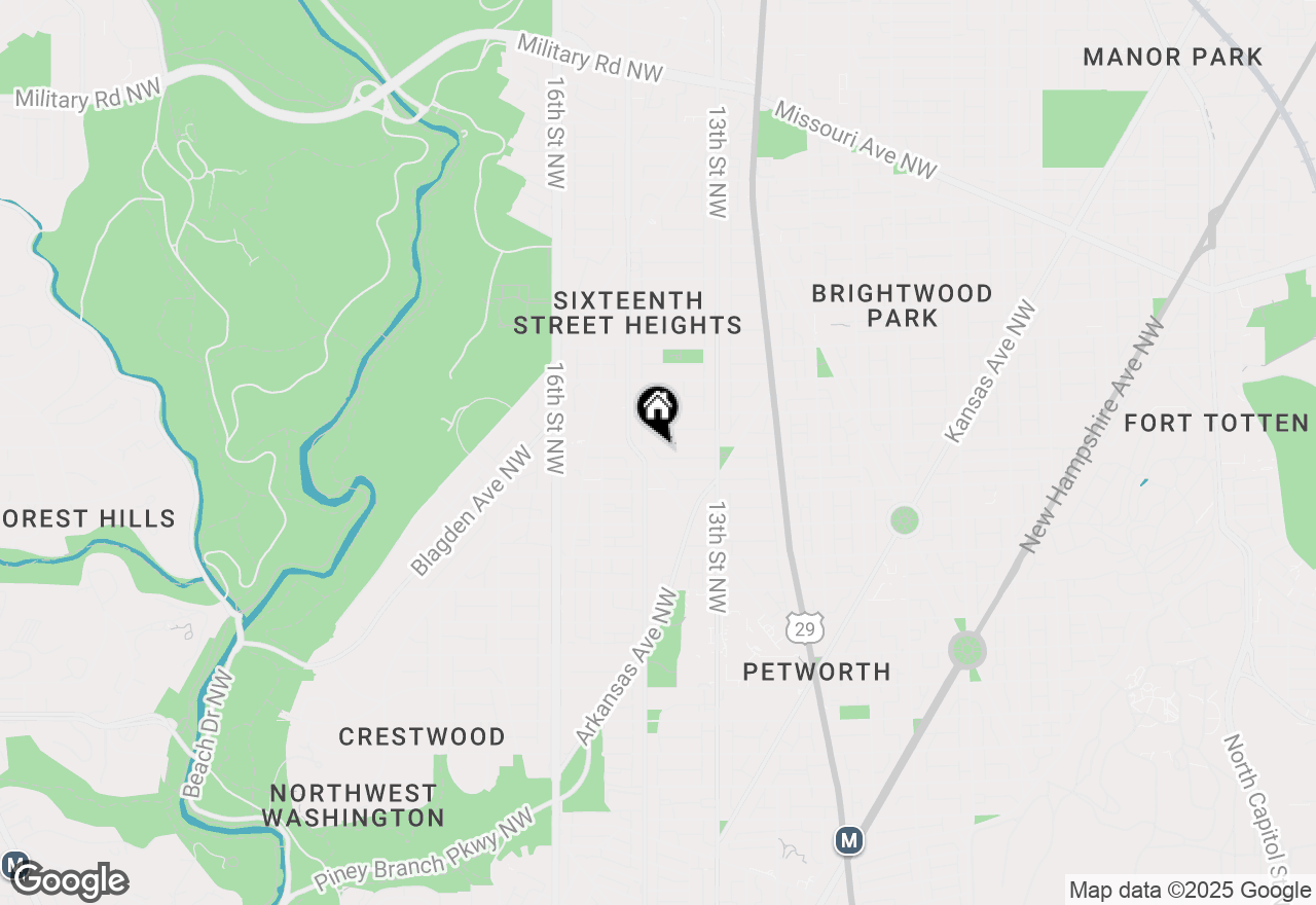 Map of 1326 Emerson Street Nw, Washington, DC 20011