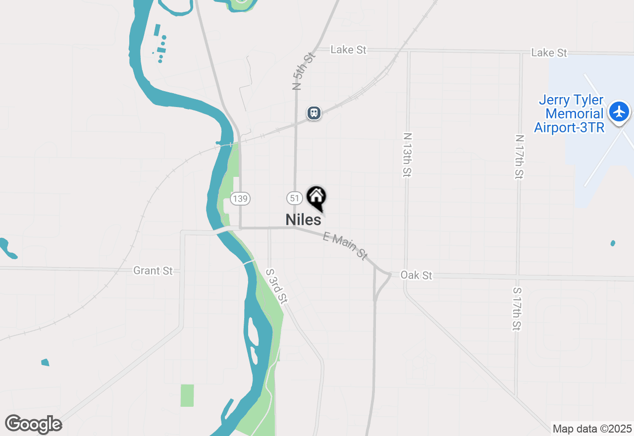 Map of 610 Sycamore Street, Niles, MI 49120
