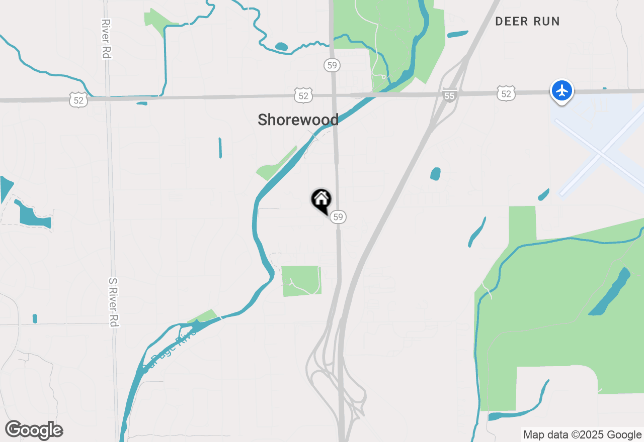 Map of 201 Oakwood Drive, Shorewood, IL 60404