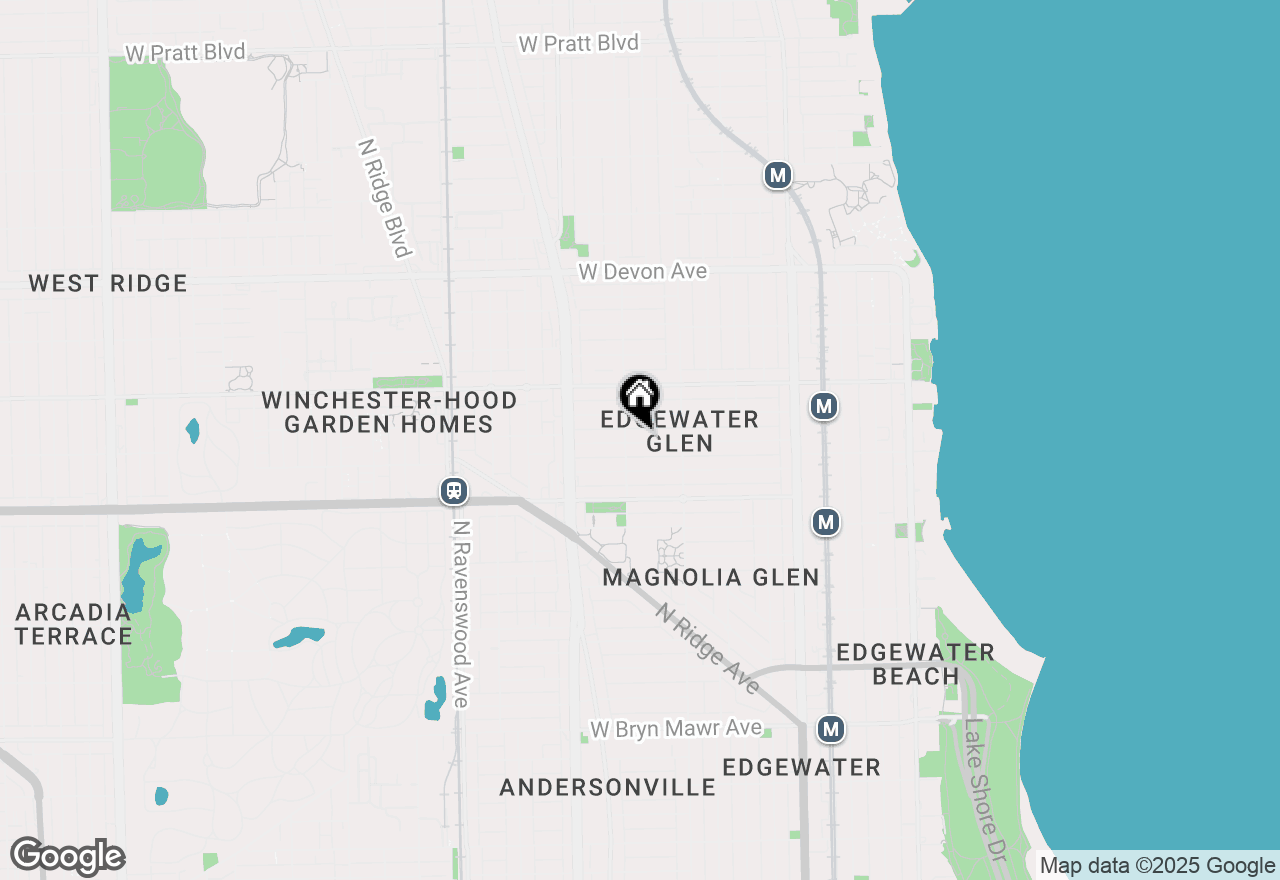 Map of 1444 W Glenlake Avenue, Chicago, IL 60660